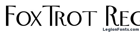 FoxTrot Regular font, free FoxTrot Regular font, preview FoxTrot Regular font