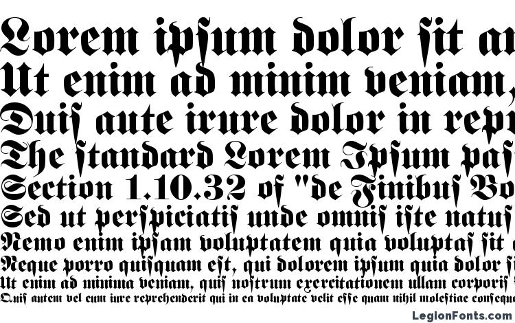 specimens Fraktur Regular font, sample Fraktur Regular font, an example of writing Fraktur Regular font, review Fraktur Regular font, preview Fraktur Regular font, Fraktur Regular font