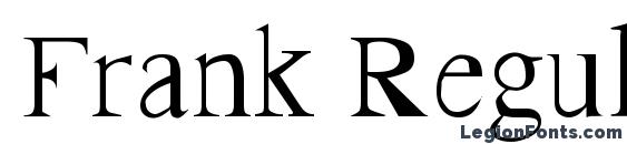 Frank Regular font, free Frank Regular font, preview Frank Regular font