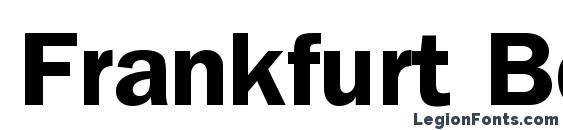 Frankfurt Bold font, free Frankfurt Bold font, preview Frankfurt Bold font