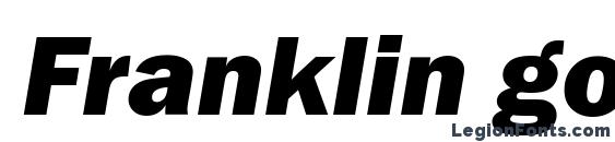 Шрифт Franklin gothic heavy italic