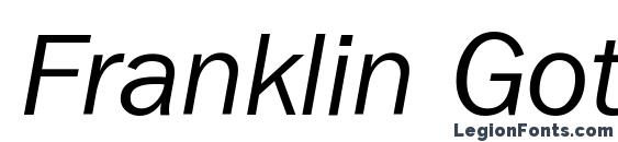 Шрифт Franklin Gothic ITC Book Italic BT