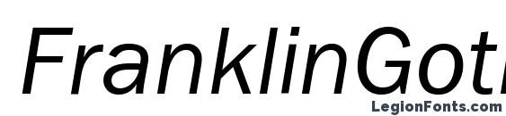 шрифт FranklinGothBookGTT Italic, бесплатный шрифт FranklinGothBookGTT Italic, предварительный просмотр шрифта FranklinGothBookGTT Italic