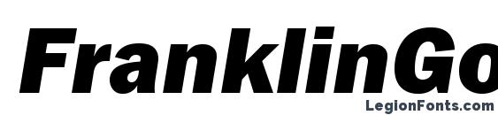FranklinGothicHeavyC Italic Font