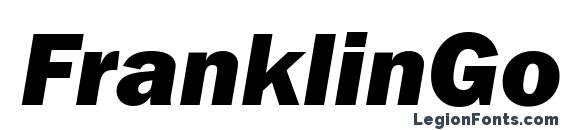 Шрифт FranklinGotItcTEEHea Italic, Типографические шрифты