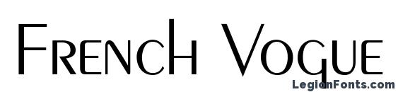шрифт French Vogue, бесплатный шрифт French Vogue, предварительный просмотр шрифта French Vogue