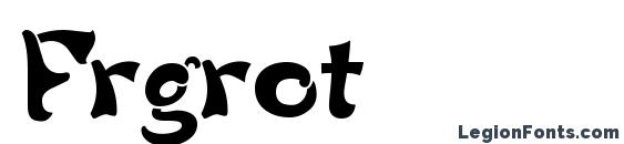 шрифт Frgrot, бесплатный шрифт Frgrot, предварительный просмотр шрифта Frgrot