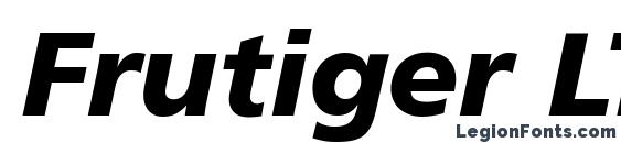 Frutiger LT 76 Black Italic Font