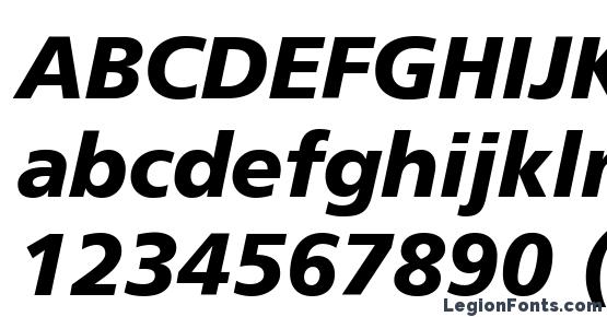 frutiger bold italic font free download