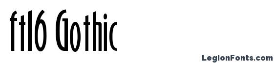 ft16 Gothic Font