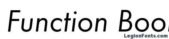 шрифт Function BookItalic, бесплатный шрифт Function BookItalic, предварительный просмотр шрифта Function BookItalic