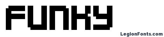 шрифт Funky, бесплатный шрифт Funky, предварительный просмотр шрифта Funky