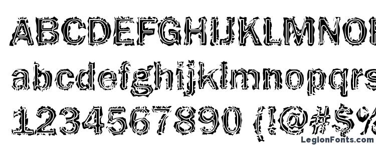 глифы шрифта Funky32 Bold, символы шрифта Funky32 Bold, символьная карта шрифта Funky32 Bold, предварительный просмотр шрифта Funky32 Bold, алфавит шрифта Funky32 Bold, шрифт Funky32 Bold