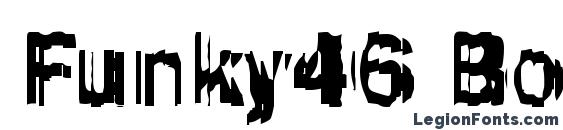 шрифт Funky46 Bold, бесплатный шрифт Funky46 Bold, предварительный просмотр шрифта Funky46 Bold