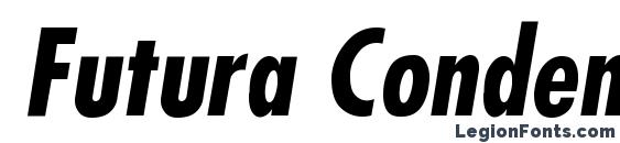 Futura Condensed BoldItalic Font