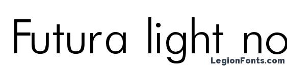 Шрифт Futura light normal regular