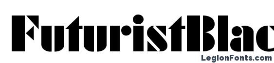 шрифт FuturistBlack Regular, бесплатный шрифт FuturistBlack Regular, предварительный просмотр шрифта FuturistBlack Regular