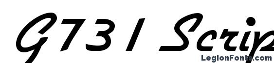 G731 Script Regular Font