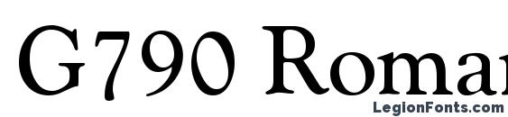G790 Roman Regular Font