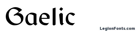 шрифт Gaelic, бесплатный шрифт Gaelic, предварительный просмотр шрифта Gaelic