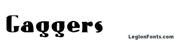 шрифт Gaggers, бесплатный шрифт Gaggers, предварительный просмотр шрифта Gaggers