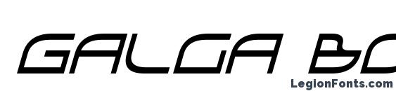 Galga Bold CondensedItalic font, free Galga Bold CondensedItalic font, preview Galga Bold CondensedItalic font