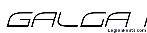 Galga Italic Font