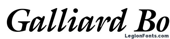 Шрифт Galliard Bold Italic BT