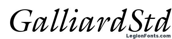 Шрифт GalliardStd Italic