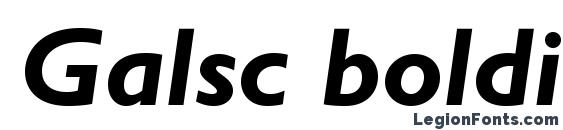 шрифт Galsc bolditalic, бесплатный шрифт Galsc bolditalic, предварительный просмотр шрифта Galsc bolditalic