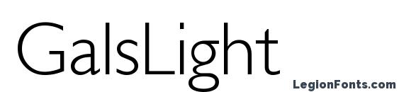 шрифт GalsLight, бесплатный шрифт GalsLight, предварительный просмотр шрифта GalsLight