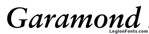 Шрифт Garamond Retrospective SSi Bold Italic