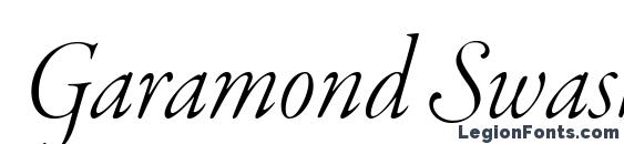 шрифт Garamond Swash Italic, бесплатный шрифт Garamond Swash Italic, предварительный просмотр шрифта Garamond Swash Italic