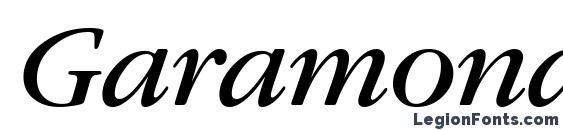 Шрифт GaramondBookBTT Italic