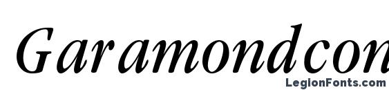 шрифт Garamondcond Light Italic, бесплатный шрифт Garamondcond Light Italic, предварительный просмотр шрифта Garamondcond Light Italic