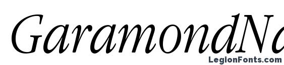 GaramondNarrowC LightItalic Font