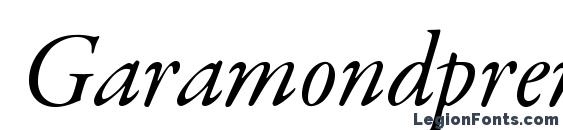 Шрифт Garamondpremrpro itsubh, Каллиграфические шрифты