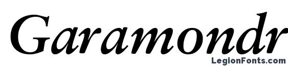 Garamondretrospectivessk bold italic Font