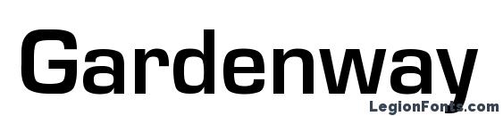 шрифт Gardenway Bold, бесплатный шрифт Gardenway Bold, предварительный просмотр шрифта Gardenway Bold