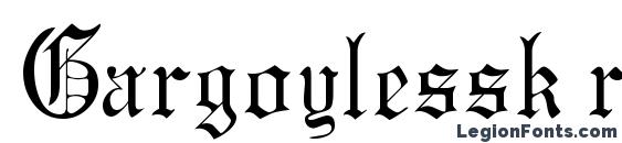 шрифт Gargoylessk regular, бесплатный шрифт Gargoylessk regular, предварительный просмотр шрифта Gargoylessk regular