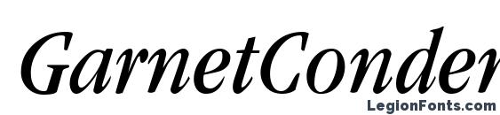 GarnetCondensed Italic Font, Cursive Fonts