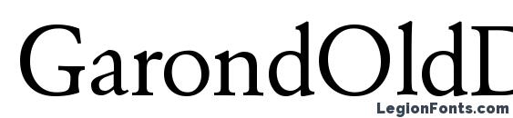 шрифт GarondOldDB Normal, бесплатный шрифт GarondOldDB Normal, предварительный просмотр шрифта GarondOldDB Normal