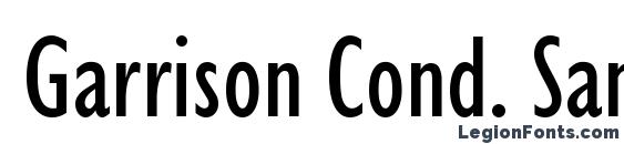 Garrison Cond. Sans font, free Garrison Cond. Sans font, preview Garrison Cond. Sans font