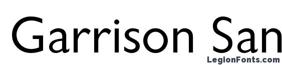 Garrison Sans font, free Garrison Sans font, preview Garrison Sans font