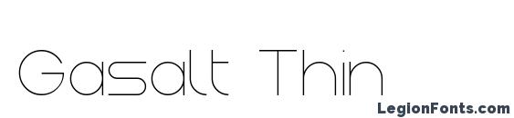 Gasalt Thin font, free Gasalt Thin font, preview Gasalt Thin font