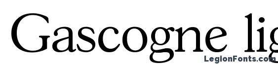 шрифт Gascogne light, бесплатный шрифт Gascogne light, предварительный просмотр шрифта Gascogne light