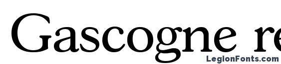 Шрифт Gascogne regular