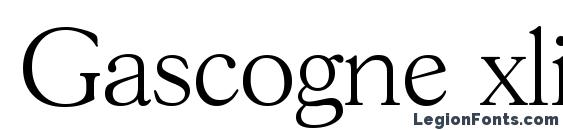 шрифт Gascogne xlight, бесплатный шрифт Gascogne xlight, предварительный просмотр шрифта Gascogne xlight