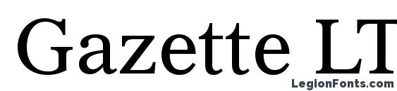 Gazette LT Roman font, free Gazette LT Roman font, preview Gazette LT Roman font