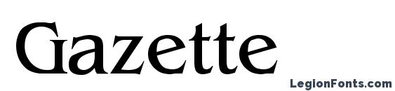 Gazette font, free Gazette font, preview Gazette font